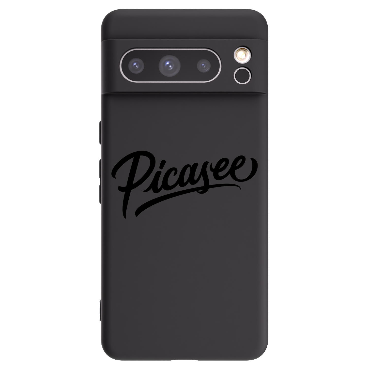 Picasee fekete szilikon tok az alábbi mobiltelefonokra Google Pixel 8 Pro - Picasee - old logo - black