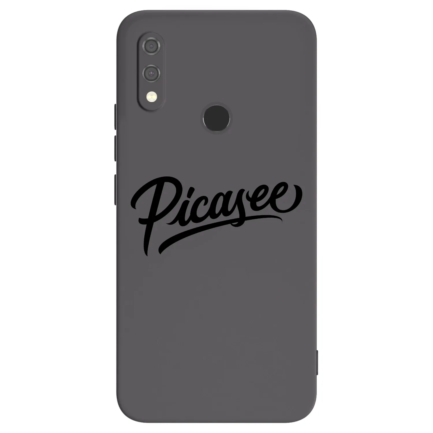 Picasee fekete szilikon tok az alábbi mobiltelefonokra Xiaomi Redmi Note 7 - Picasee - old logo - black