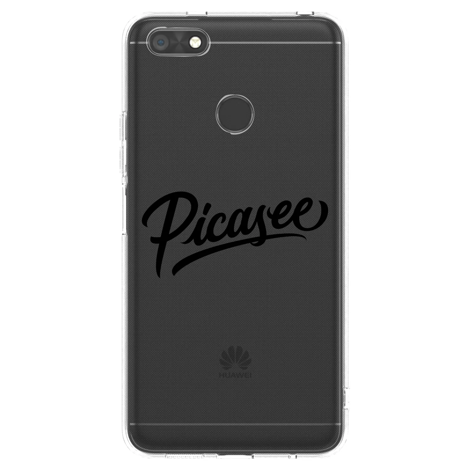 Picasee átlátszó szilikon tok az alábbi mobiltelefonokra Huawei P9 Lite Mini - Picasee - old logo - black