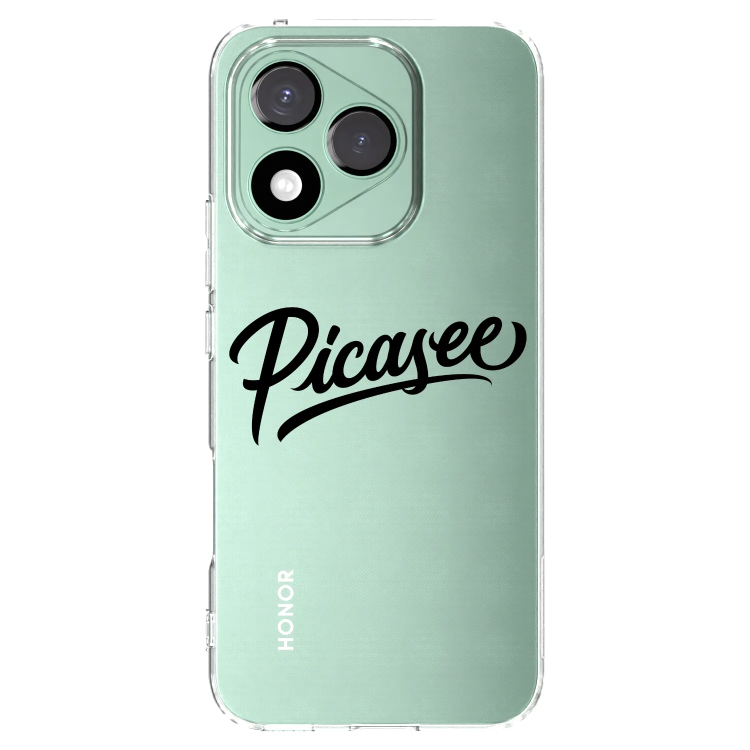 Picasee átlátszó szilikon tok az alábbi mobiltelefonokra Honor 400 Lite 5G - Picasee - old logo - black