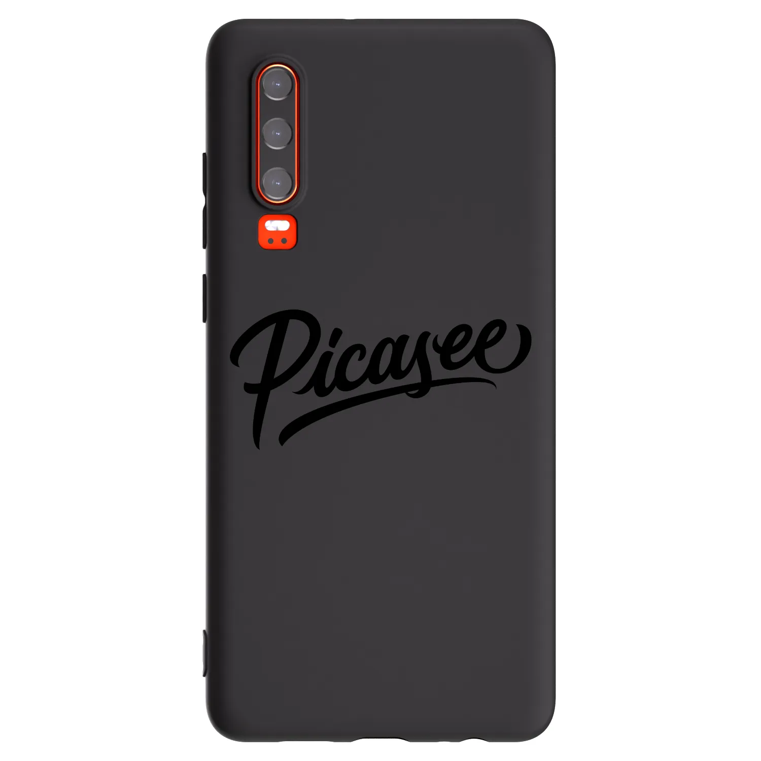 Picasee fekete szilikon tok az alábbi mobiltelefonokra Huawei P30 - Picasee - old logo - black