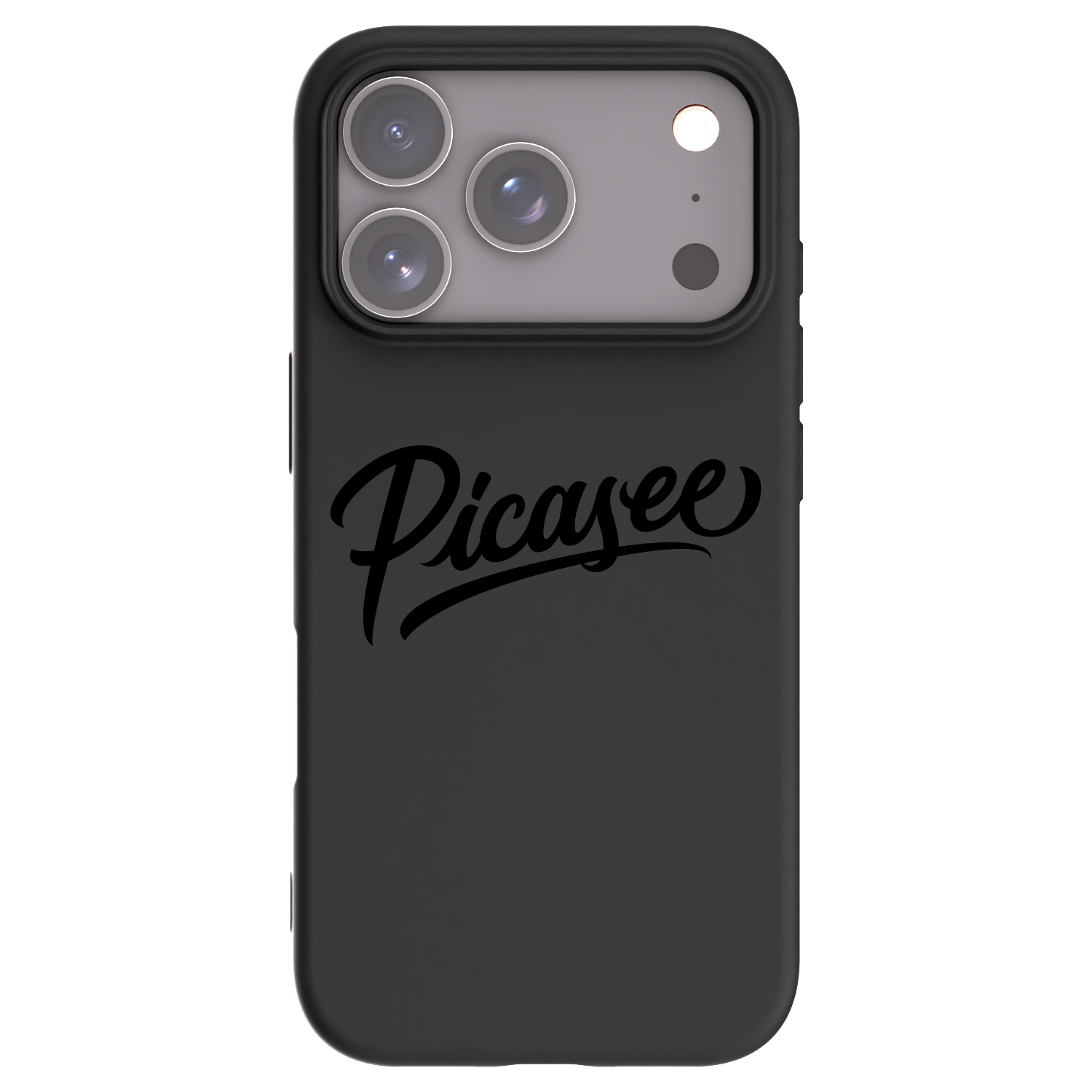 Picasee fekete szilikon tok az alábbi mobiltelefonokra Apple iPhone 17 Pro - Picasee - old logo - black