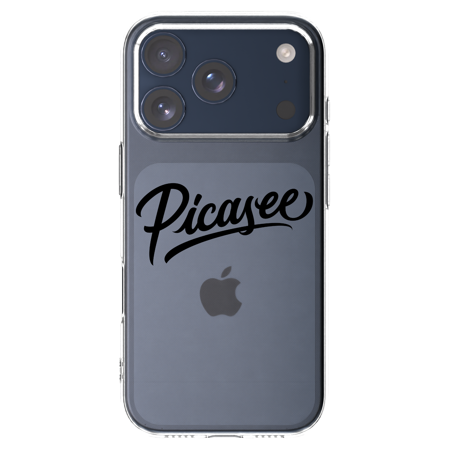 Picasee átlátszó szilikon tok az alábbi mobiltelefonokra Apple iPhone 17 Pro - Picasee - old logo - black
