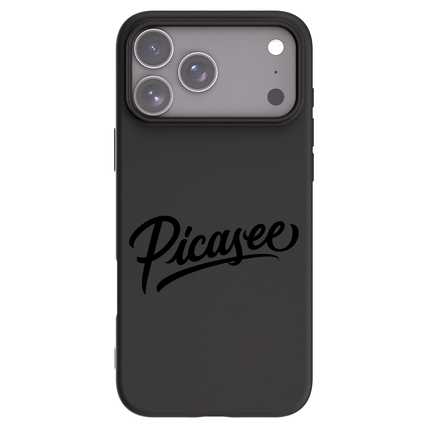 Picasee fekete szilikon tok az alábbi mobiltelefonokra Apple iPhone 17 Pro Max - Picasee - old logo - black