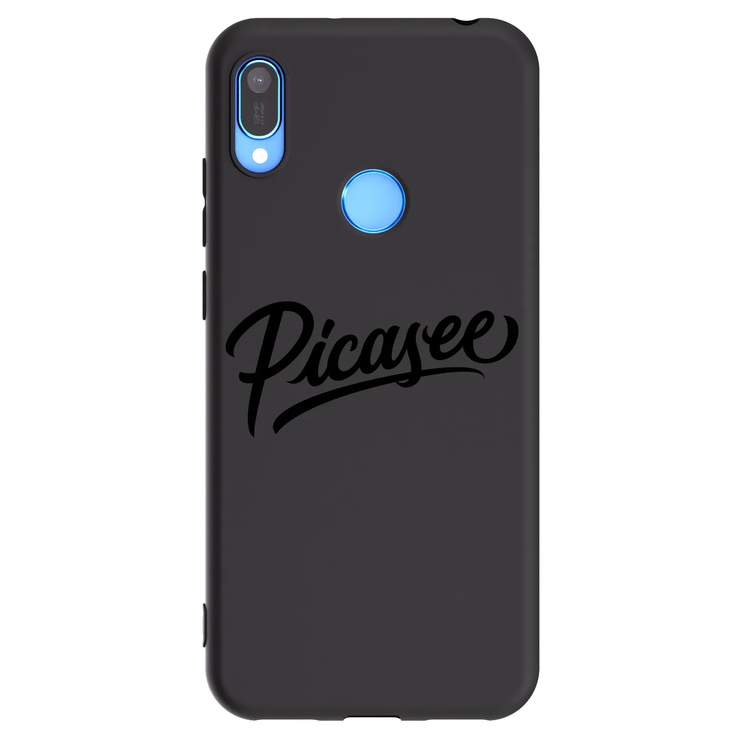 Picasee fekete szilikon tok az alábbi mobiltelefonokra Huawei Y6 2019 - Picasee - old logo - black