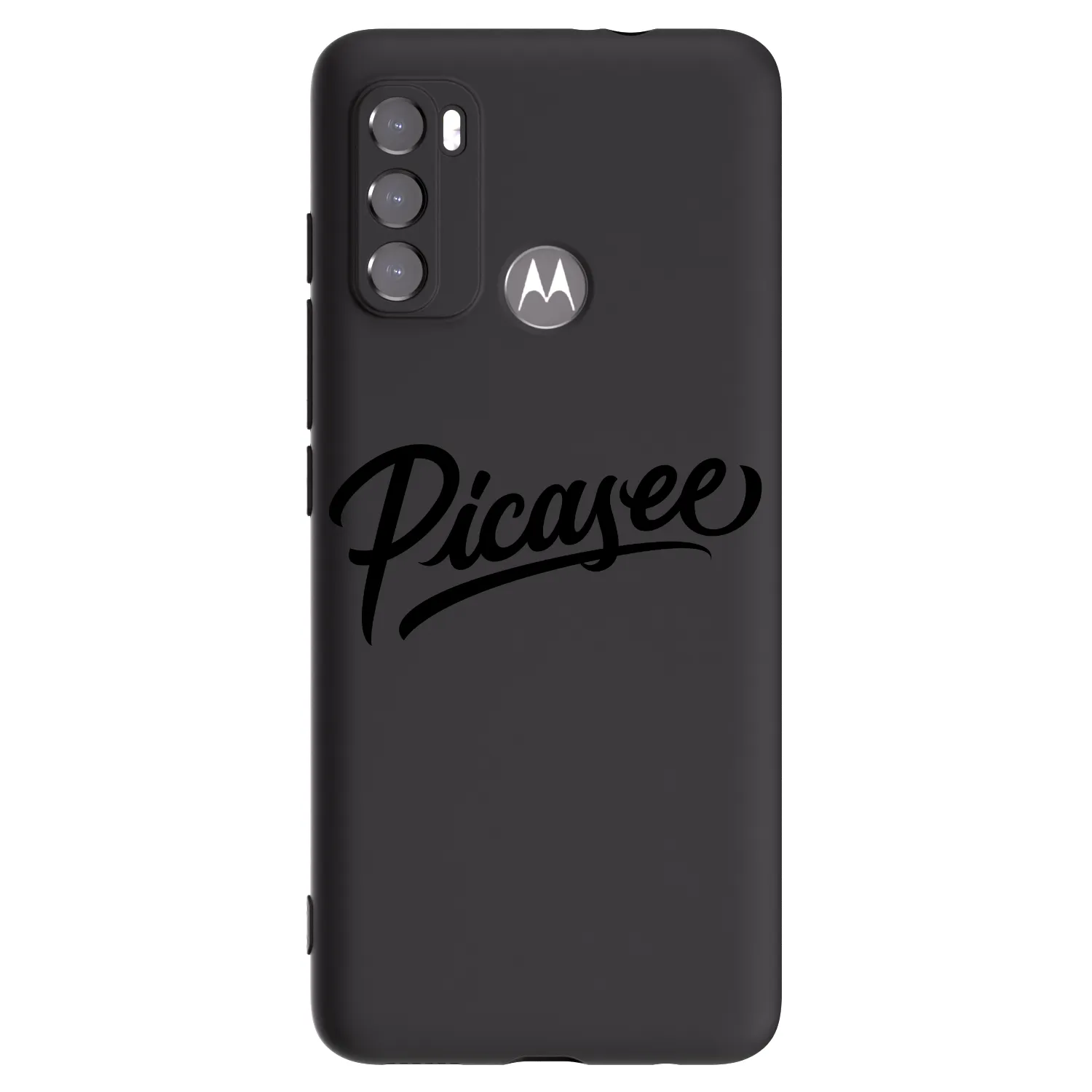 Picasee fekete szilikon tok az alábbi mobiltelefonokra Motorola Edge 60 5G - Picasee - old logo - black