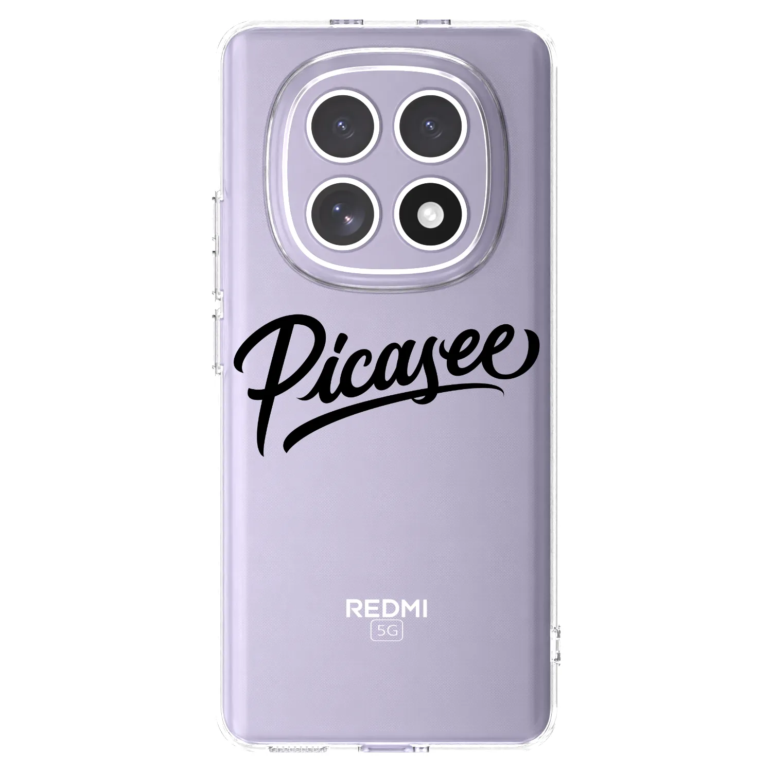 Picasee átlátszó szilikon tok az alábbi mobiltelefonokra Xiaomi Redmi Note 15 - Picasee - old logo - black