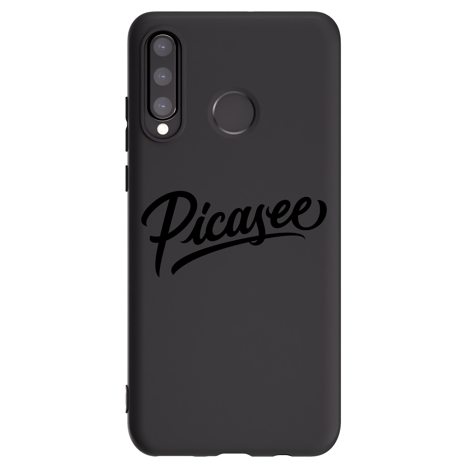 Picasee fekete szilikon tok az alábbi mobiltelefonokra Huawei P30 Lite - Picasee - old logo - black