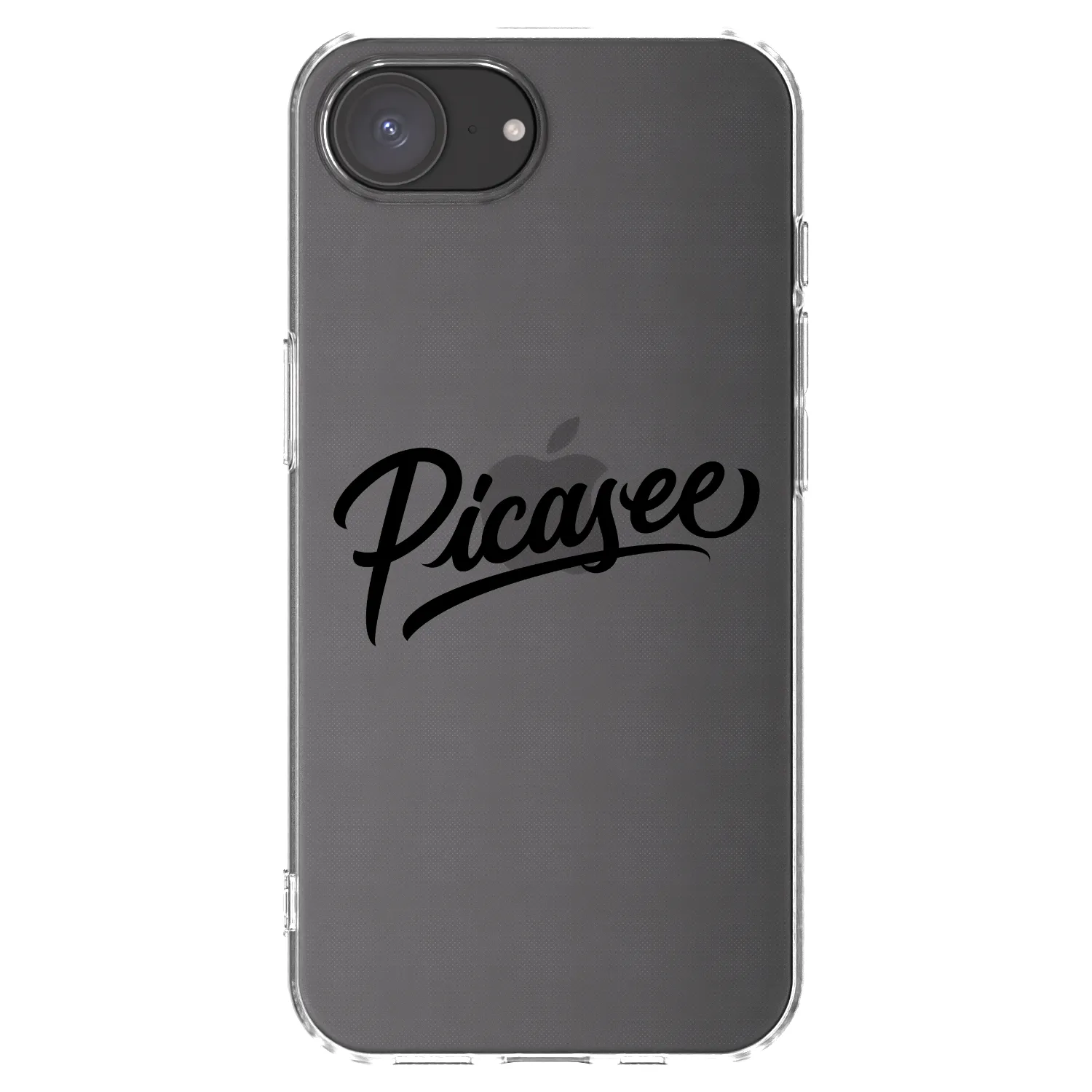 Picasee átlátszó szilikon tok az alábbi mobiltelefonokra Apple iPhone 17e - Picasee - old logo - black