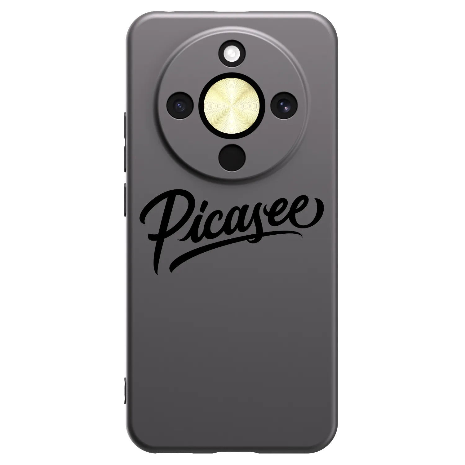 Picasee fekete szilikon tok az alábbi mobiltelefonokra Honor Magic8 Lite 5G - Picasee - old logo - black