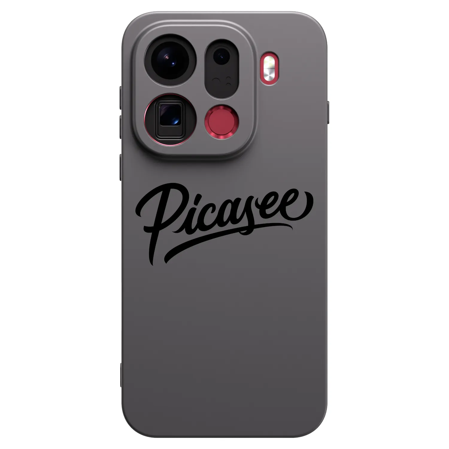 Picasee fekete szilikon tok az alábbi mobiltelefonokra OPPO Find X9 Pro - Picasee - old logo - black