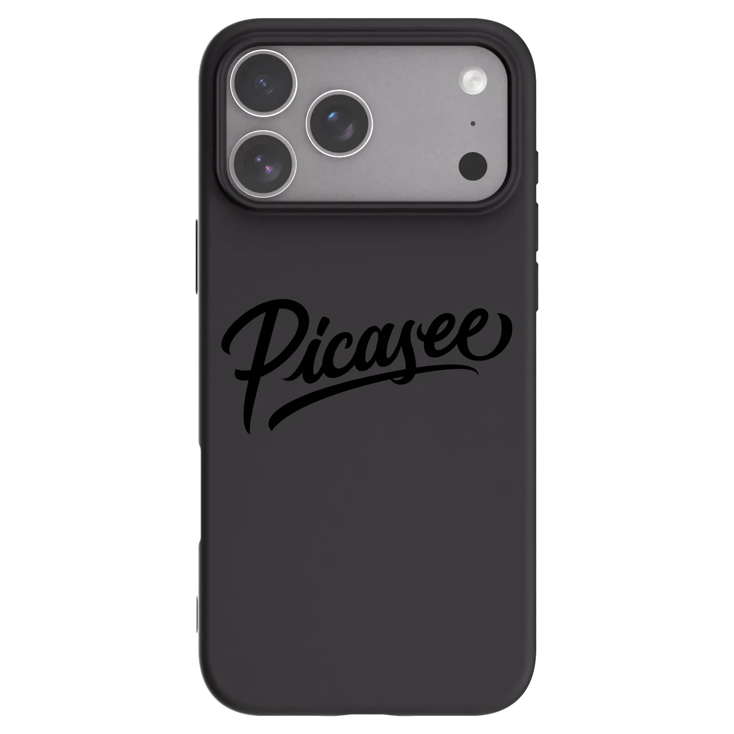 Picasee fekete szilikon tok az alábbi mobiltelefonokra Apple iPhone 18 Pro Max - Picasee - old logo - black