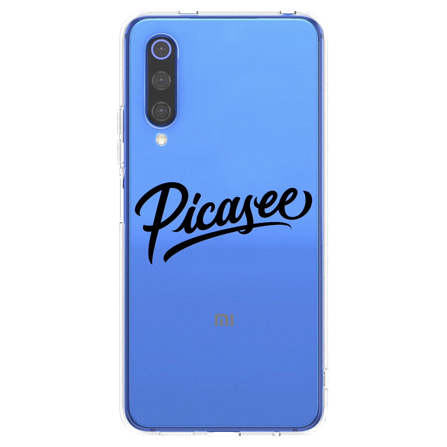 Picasee átlátszó szilikon tok az alábbi mobiltelefonokra Xiaomi Mi 9 SE - Picasee - old logo - black