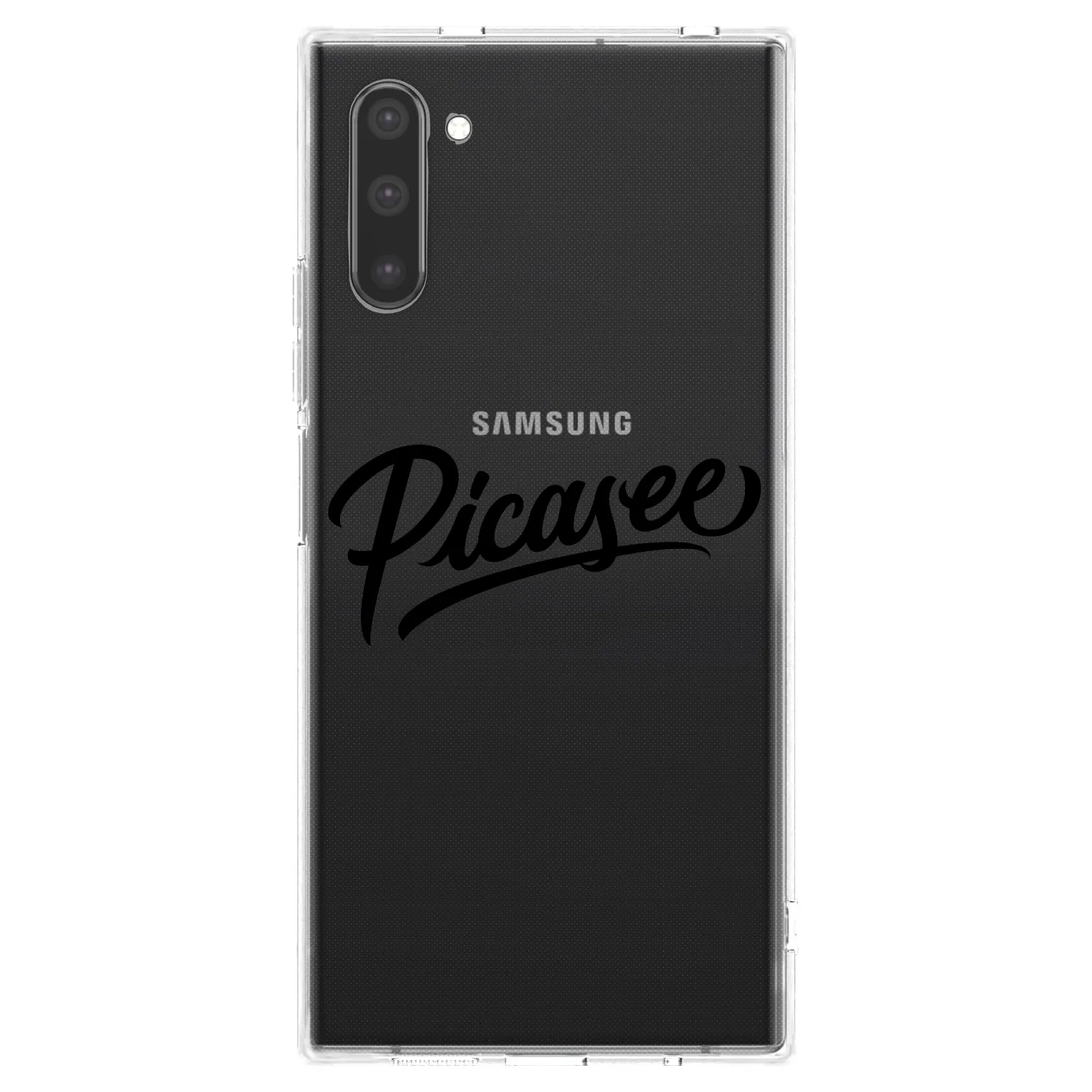 Picasee átlátszó szilikon tok az alábbi mobiltelefonokra Samsung Galaxy Note 10 N970F - Picasee - old logo - black