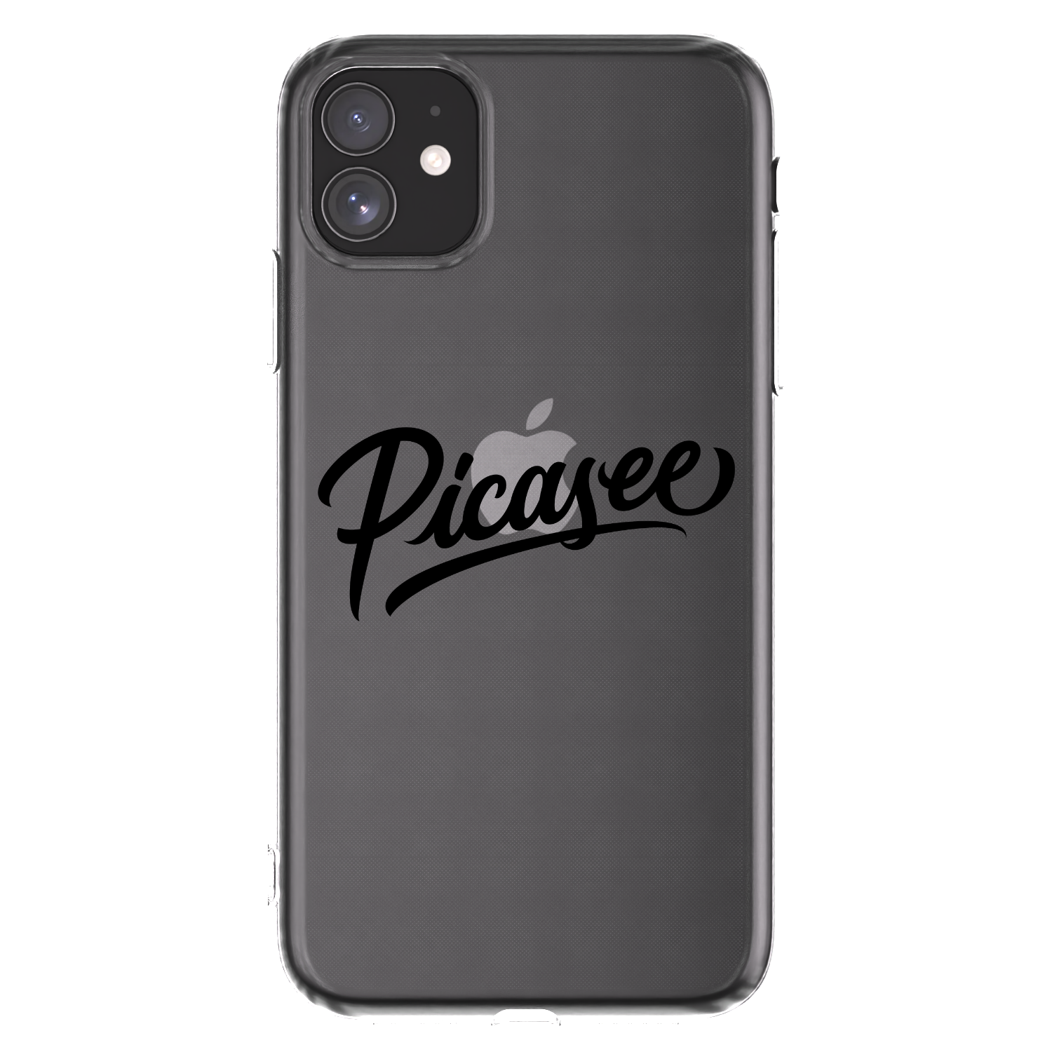 Picasee átlátszó szilikon tok az alábbi mobiltelefonokra Apple iPhone 11 - Picasee - old logo - black
