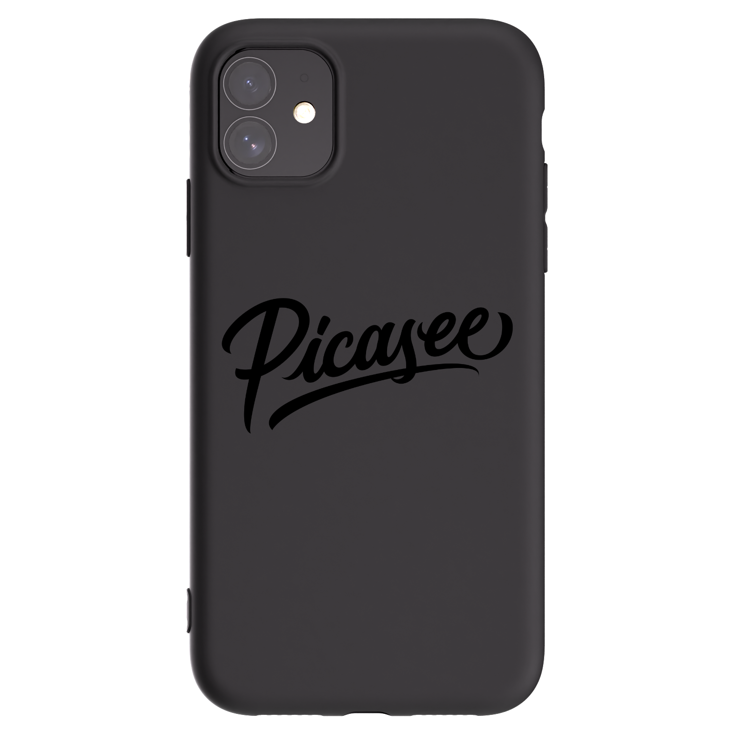 Picasee fekete szilikon tok az alábbi mobiltelefonokra Apple iPhone 11 - Picasee - old logo - black