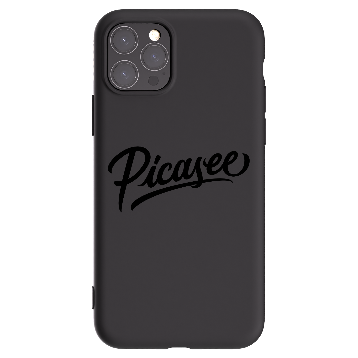 Picasee fekete szilikon tok az alábbi mobiltelefonokra Apple iPhone 11 Pro - Picasee - old logo - black