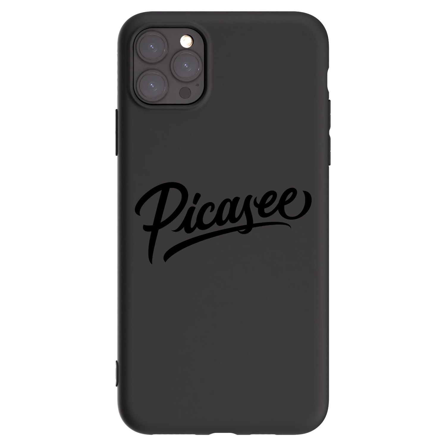 Picasee fekete szilikon tok az alábbi mobiltelefonokra Apple iPhone 11 Pro Max - Picasee - old logo - black