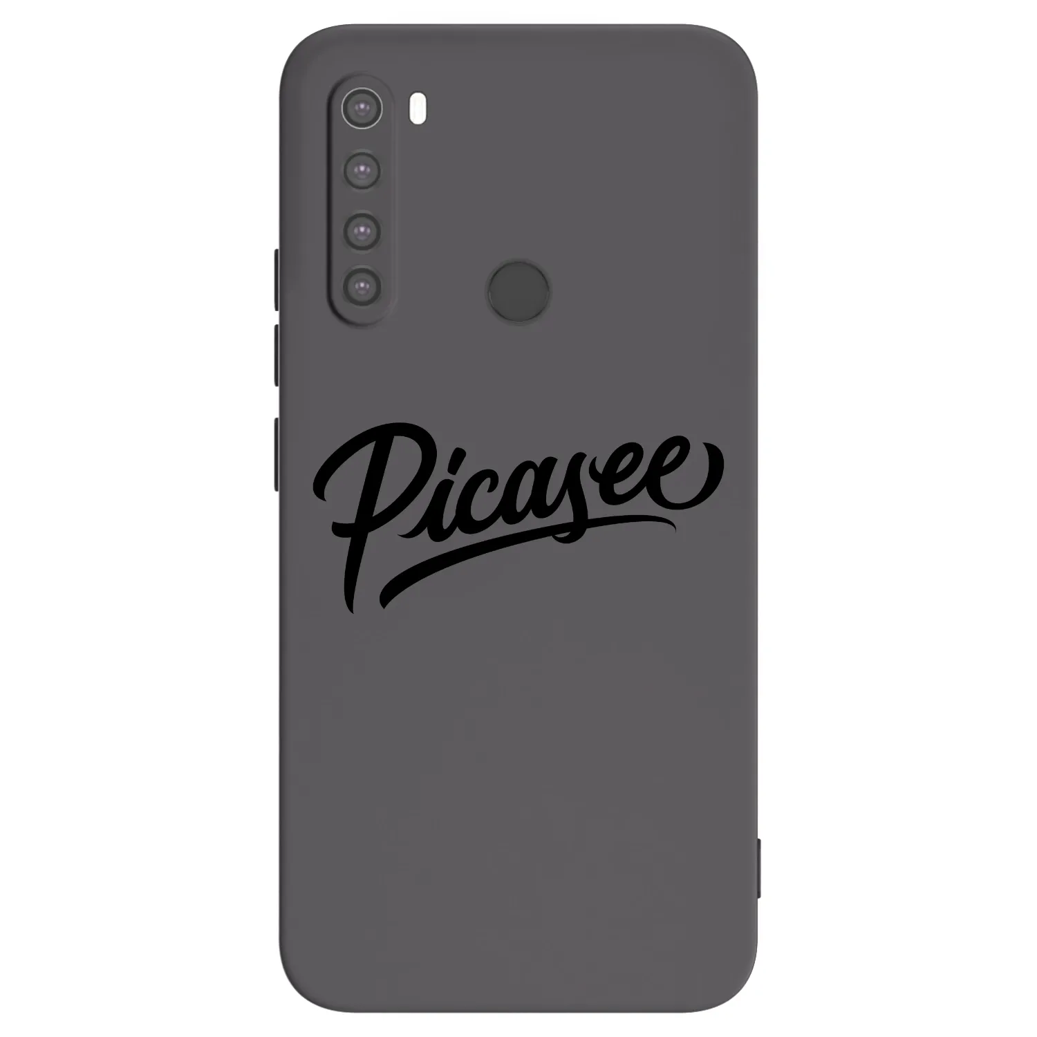 Picasee fekete szilikon tok az alábbi mobiltelefonokra Xiaomi Redmi Note 8 - Picasee - old logo - black