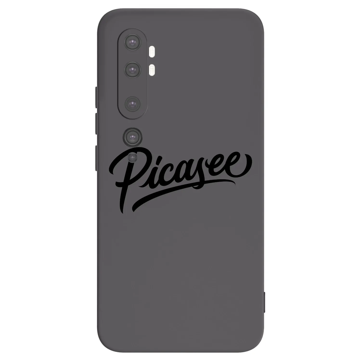 Picasee fekete szilikon tok az alábbi mobiltelefonokra Xiaomi Mi Note 10 (Pro) - Picasee - old logo - black