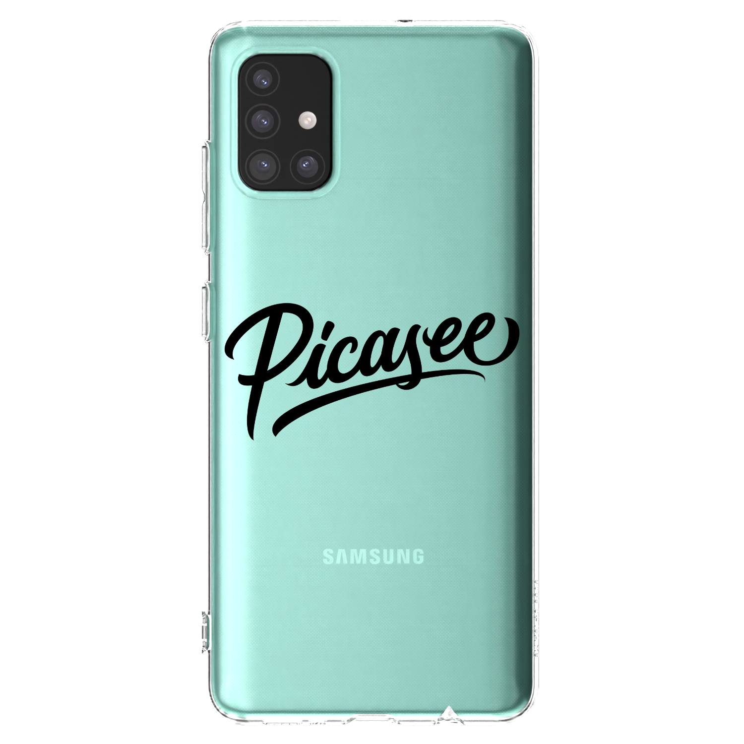 Picasee átlátszó szilikon tok az alábbi mobiltelefonokra Samsung Galaxy A51 A515F - Picasee - old logo - black