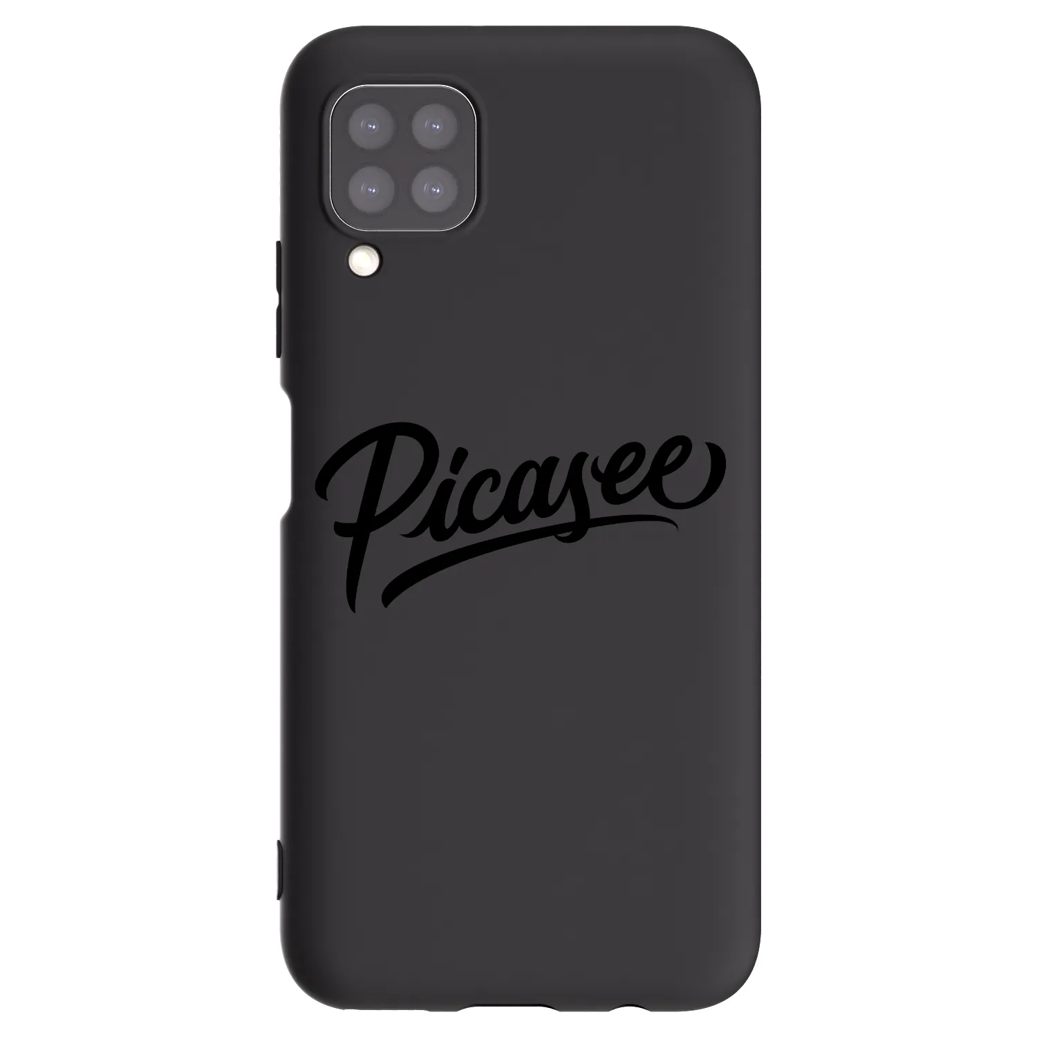 Picasee fekete szilikon tok az alábbi mobiltelefonokra Huawei P40 Lite - Picasee - old logo - black