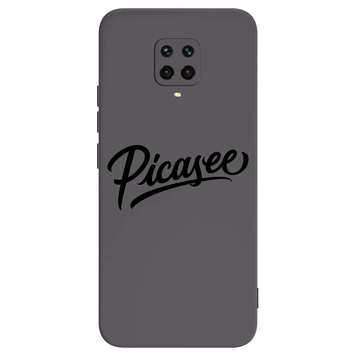 Picasee fekete szilikon tok az alábbi mobiltelefonokra Xiaomi Redmi Note 9 Pro - Picasee - old logo - black