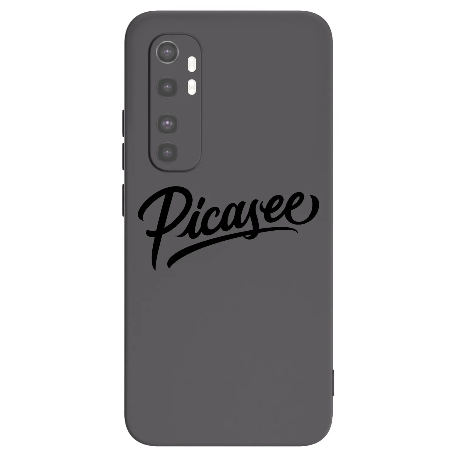Picasee fekete szilikon tok az alábbi mobiltelefonokra Xiaomi Mi Note 10 Lite - Picasee - old logo - black