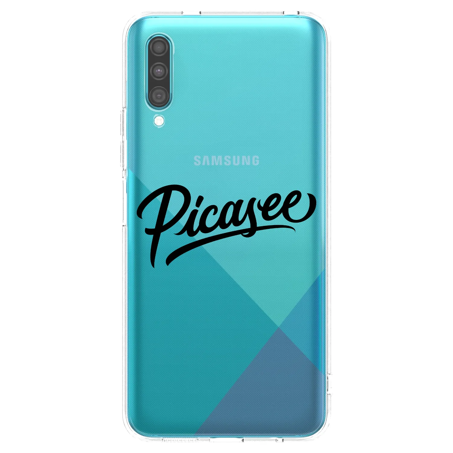 Picasee átlátszó szilikon tok az alábbi mobiltelefonokra Samsung Galaxy A30s A307F - Picasee - old logo - black