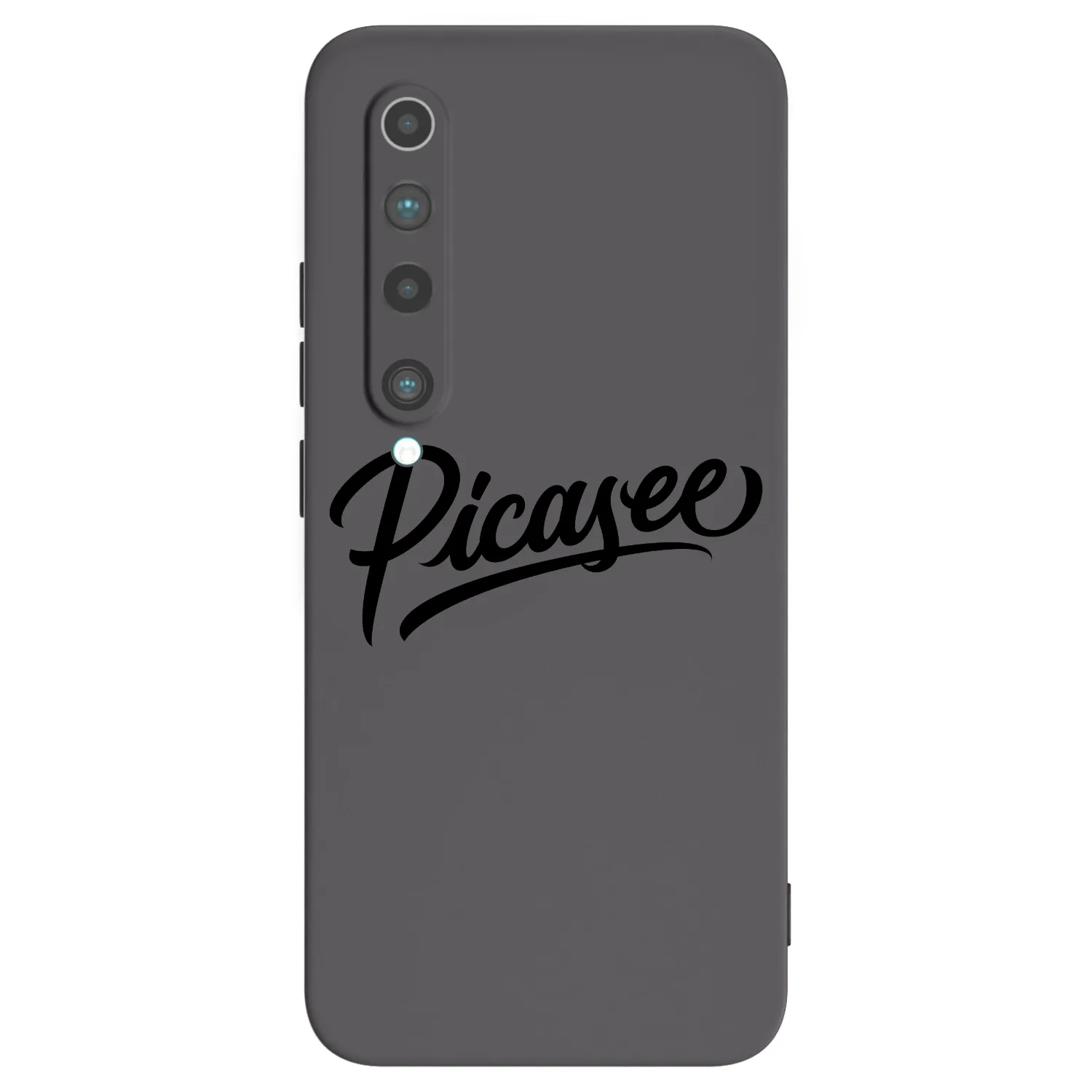 Picasee fekete szilikon tok az alábbi mobiltelefonokra Xiaomi Mi 10 - Picasee - old logo - black