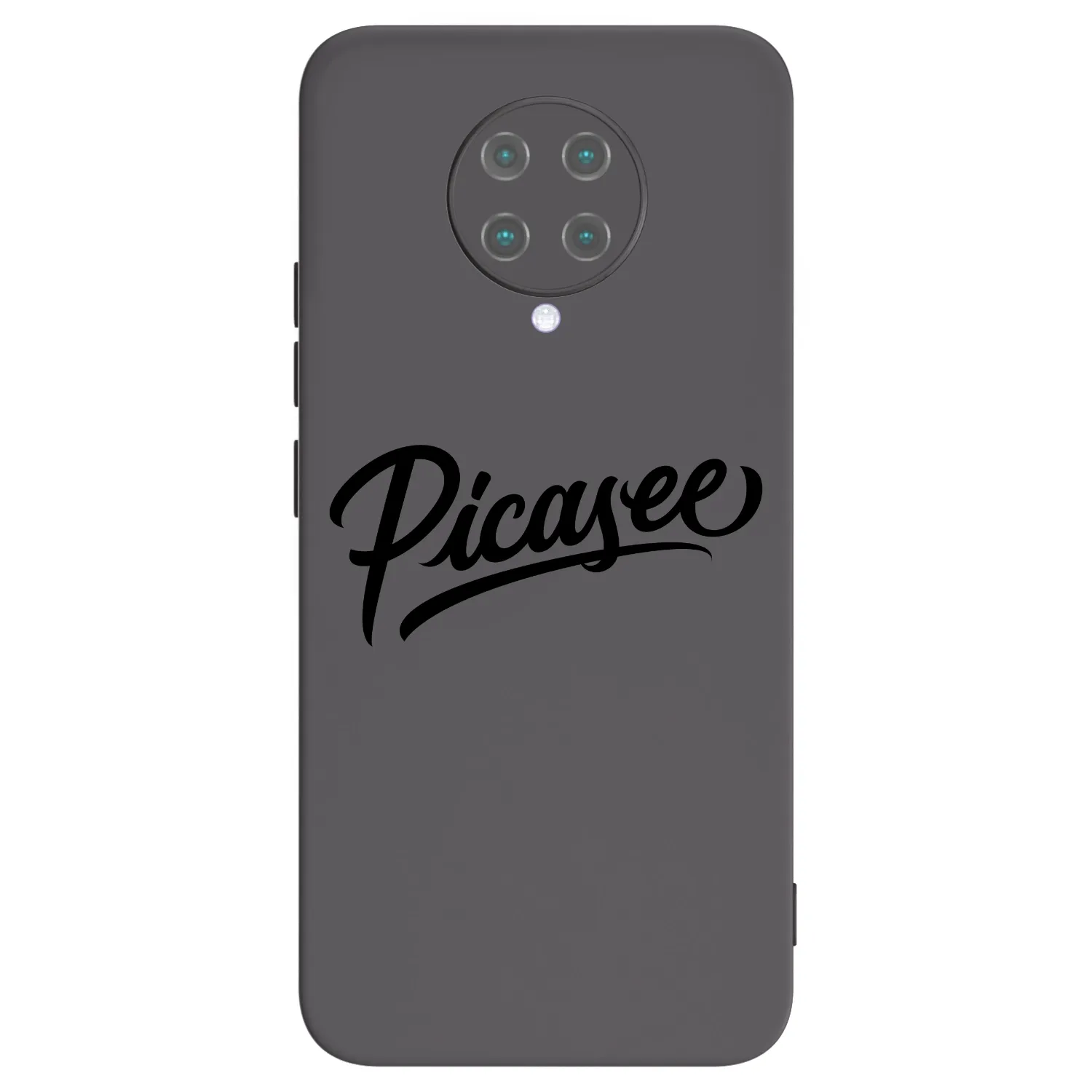 Picasee fekete szilikon tok az alábbi mobiltelefonokra Xiaomi Poco F2 Pro - Picasee - old logo - black