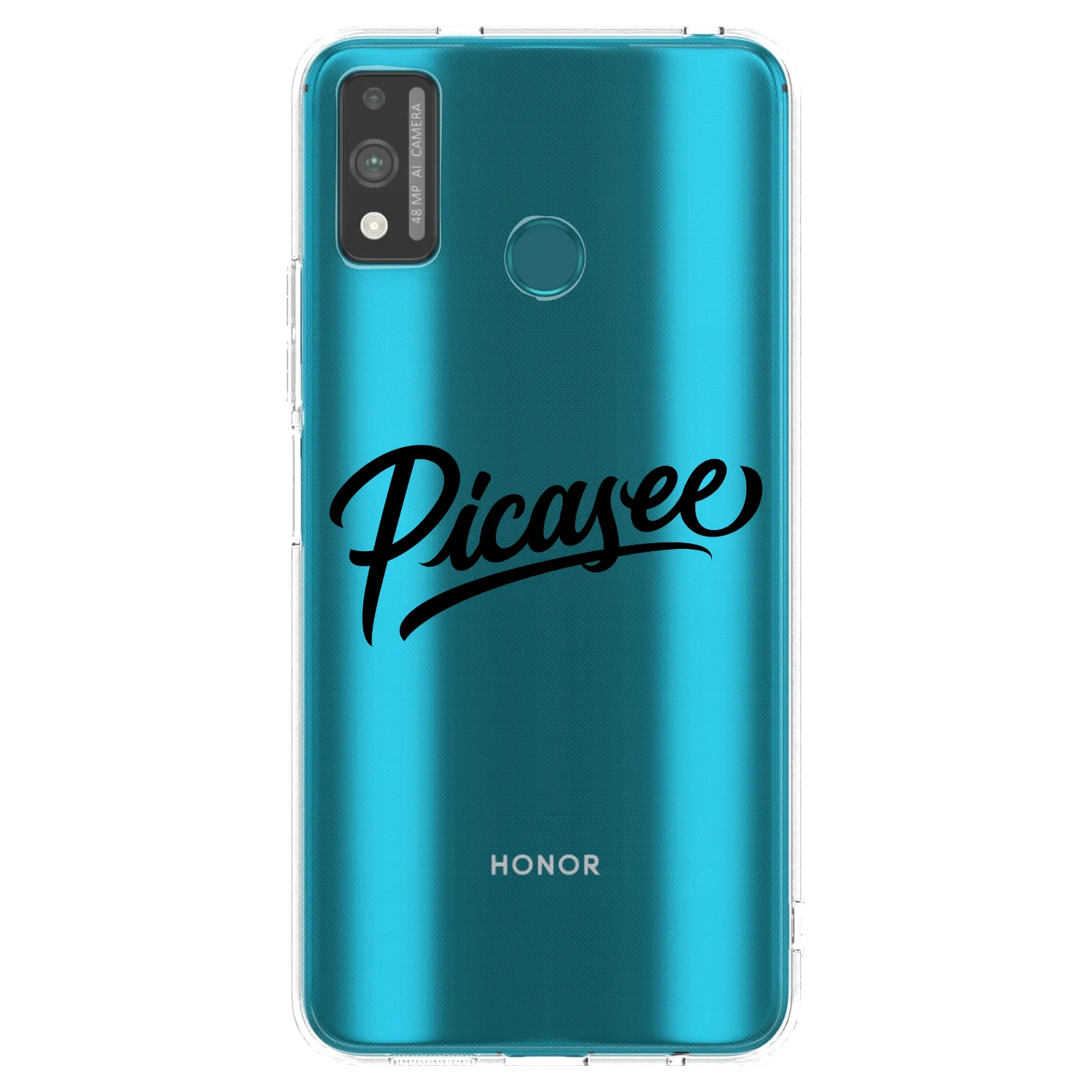 Picasee átlátszó szilikon tok az alábbi mobiltelefonokra Honor 9X Lite - Picasee - old logo - black