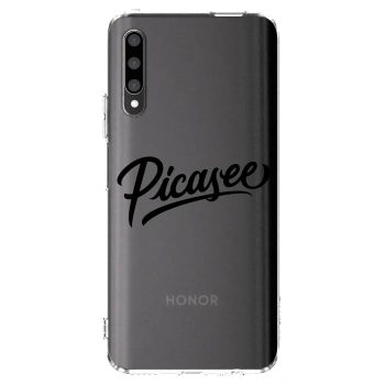 Picasee átlátszó szilikon tok az alábbi mobiltelefonokra Honor 9X Pro - Picasee - old logo - black
