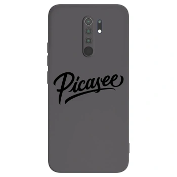 Picasee fekete szilikon tok az alábbi mobiltelefonokra Xiaomi Redmi 9 - Picasee - old logo - black