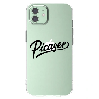 Picasee átlátszó szilikon tok az alábbi mobiltelefonokra Apple iPhone 12 - Picasee - old logo - black