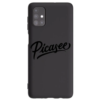 Tok az alábbi mobiltelefonokra Samsung Galaxy M51 M515F - Picasee - old logo - black