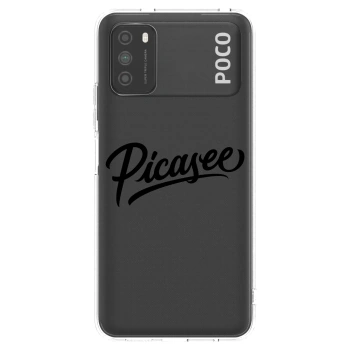 Picasee átlátszó szilikon tok az alábbi mobiltelefonokra Xiaomi Poco M3 - Picasee - old logo - black