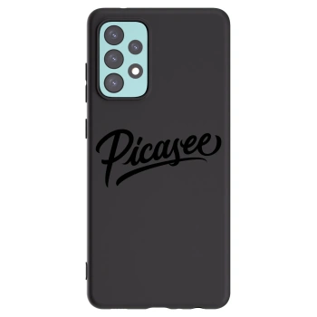 Picasee fekete szilikon tok az alábbi mobiltelefonokra Samsung Galaxy A72 A725F - Picasee - old logo - black