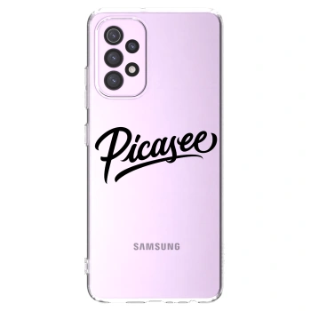 Picasee átlátszó szilikon tok az alábbi mobiltelefonokra Samsung Galaxy A32 5G A326B - Picasee - old logo - black