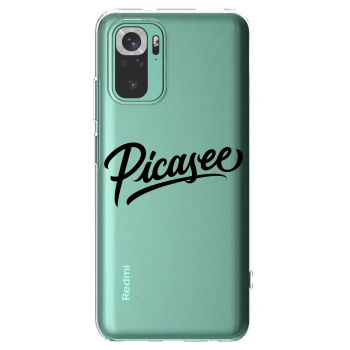 Picasee átlátszó szilikon tok az alábbi mobiltelefonokra Xiaomi Redmi Note 10 Pro - Picasee - old logo - black