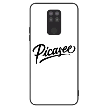 Szilikon tok erre a típusra Xiaomi Redmi Note 9 - Picasee - old logo - black
