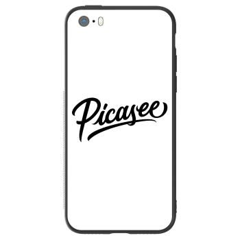 Szilikon tok erre a típusra Apple iPhone 5/5S/SE - Picasee - old logo - black