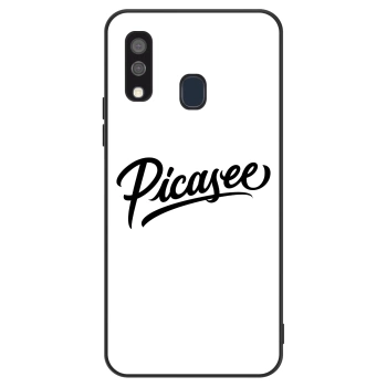 Szilikon tok erre a típusra Samsung Galaxy A40 A405F - Picasee - old logo - black