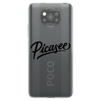 Picasee fekete szilikon tok az alábbi mobiltelefonokra Xiaomi Poco X3 Pro - Picasee - old logo - black
