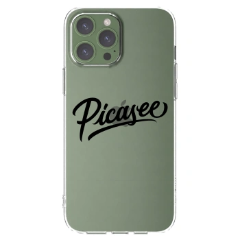 Picasee átlátszó szilikon tok az alábbi mobiltelefonokra Apple iPhone 13 Pro Max - Picasee - old logo - black