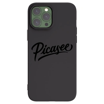 Picasee fekete szilikon tok az alábbi mobiltelefonokra Apple iPhone 13 Pro Max - Picasee - old logo - black