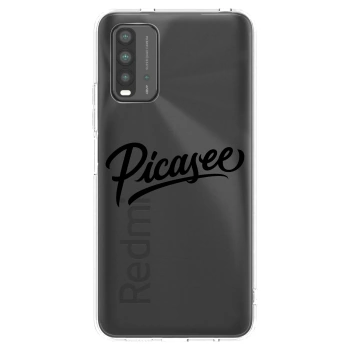 Picasee fekete szilikon tok az alábbi mobiltelefonokra Xiaomi Redmi 9T - Picasee - old logo - black