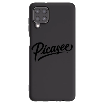 Picasee fekete szilikon tok az alábbi mobiltelefonokra Samsung Galaxy M12 M127F - Picasee - old logo - black