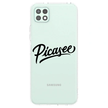 Picasee átlátszó szilikon tok az alábbi mobiltelefonokra Samsung Galaxy A22 A226B 5G - Picasee - old logo - black