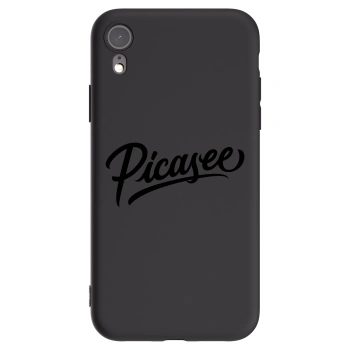 Picasee fekete szilikon tok az alábbi mobiltelefonokra Apple iPhone XR - Picasee - old logo - black